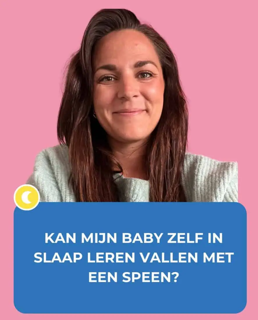 Kan mijn baby zelf in slaap leren vallen met een speen?